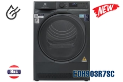 Máy sấy bơm nhiệt Electrolux 9kg xám đen EDH903R7SC
