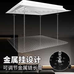 Tấm Chắn Gió Điều Hòa Âm Trần Vuông 600×600mm Trong Suốt – Mica Acrylic