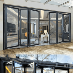 Hệ cửa xếp gấp 68 ẩn bản lề