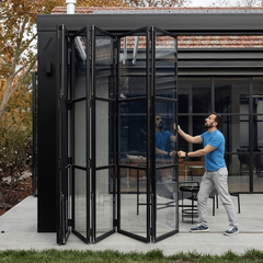 Hệ cửa xếp gấp 68 ẩn bản lề