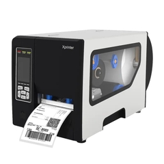 Máy in tem nhãn công nghiệp Xprinter XP-G480B – Máy in mã vạch truyền nhiệt 4 inch tốc độ 8 ips, Ribbon 600 m