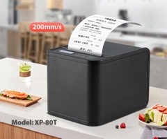 Máy in hóa đơn Xprinter XP-80T USB + LAN – Máy in bill nhiệt K80 tốc độ cao cho cửa hàng và doanh nghiệp