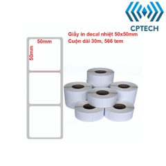 Giấy In Nhiệt 50x50 mm - Tem Vận Chuyển 5x5 cm- 500 đơn.
