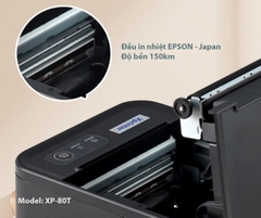 Máy in hóa đơn Xprinter XP-80T USB + LAN – Máy in bill nhiệt K80 tốc độ cao cho cửa hàng và doanh nghiệp