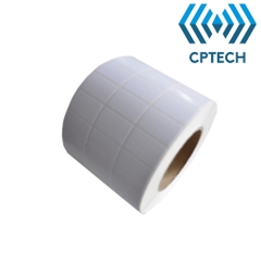 Giấy In Mã Vạch 3 Tem ( 25x15)  (Cuộn 6000 Tem) - Decal Nhiệt 3 Tem 25x15 mm , Cuộn 30m