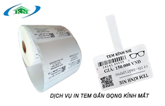 Giấy in tem nhiệt 60*40mm chất liệu PVC dùng in tem nhãn Nội thất, CNC