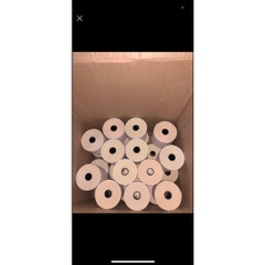 Tem trà sữa , tem dán cốc trà sữa , in mã vạch khổ 50x30 mm, 800 tem, cuộn 25m