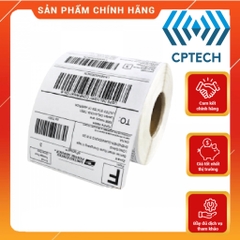 Giấy In Tem 80x60 mm - 8x6 cm (Cuộn 30 Mét)