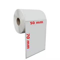 Giấy In Tem 50x70 mm Nhãn Mã Vạch Nhiệt 5x7 cm (Tem Đứng) (Cuộn 30m)