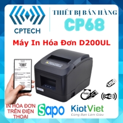 Máy In Đơn Livestream,Máy in bill, hóa đơn nhiệt khổ K80 Xprinter D200 ( A160M) cổng Lan(In điện thoại + Máy Tính)