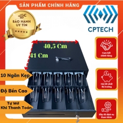 [FREESHIP] Két thu ngân, Két thu ngân 10 ngăn, Ngăn kéo đựng tiền kết nối với máy in hoá đơn.