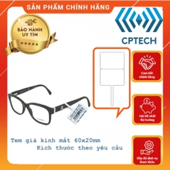 Giấy in tem kính mắt cho máy in tem nhiệt, Tem gọng kính nhiệt - TEM KÍNH MẮT