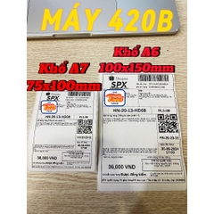 Giấy In Nhiệt Khổ A7 ( 75x100mm ) , In Đơn hàng Sàn Thương Mại Điện Tử 75x100mm Siêu Tiết Kiệm.