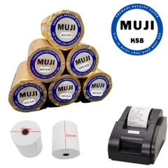 Giấy in hoá đơn K8045 MUJI Giấy in nhiệt, Giấy in bill K80x45 MUJI