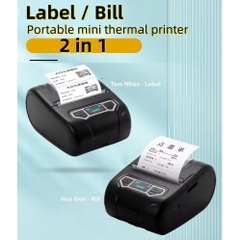 Máy In Nhiệt Mini di động Xprinter XP-P301A | Máy In Hóa Đơn & Tem Nhãn Cầm Tay Bluetooth