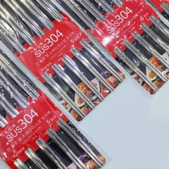 Đũa Inox 304 Hàn Quốc Set 5 Đôi - Hàng Cao Cấp