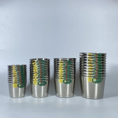Set 10 Ly Đá Inox 304 Cao Cấp Thaphafac - Hàng Việt Nam Sản Xuất