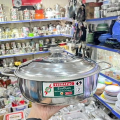 Nồi Lẩu Inox Nắp Inox Bếp Từ TITHAFAC Nhiều Size - Hàng Việt Nam Sản Xuất
