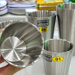 Ly Nước Inox 2 Lớp Cách Nhiệt Tithafac Nhiều Size Cao Cấp - Hàng Việt Nam Sản Xuất