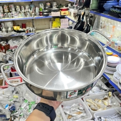 Nồi Lẩu Inox Nắp Inox Bếp Từ TITHAFAC Nhiều Size - Hàng Việt Nam Sản Xuất