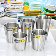 Ly Nước Inox 2 Lớp Cách Nhiệt Tithafac Nhiều Size Cao Cấp - Hàng Việt Nam Sản Xuất