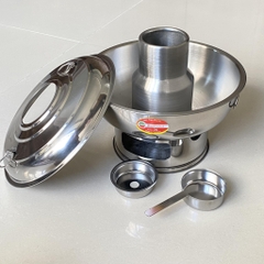 Nồi Lẩu Cù Lao - Lẩu Than - Lẩu Cồn Inox Cao Cấp - Hàng Việt Nam Sản Xuất