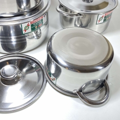 Nồi Inox TITHAFAC Cao Cấp Nấu Được Bếp Từ Nhiều Size - Hàng Việt Nam Sản Xuất