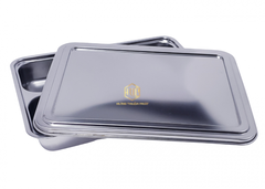 Khay Cơm 5 Ngăn Sâu Nhỏ Inox 304 (22 x 28 x 4cm) - Hưng Thuận Phát