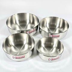 Tô Inox 304 - Chén Inox 304 Nhiều Size - Zebra Thái Lan
