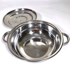 Nồi Lẩu Quai Tròn Inox Loại Dày - Hàng Việt Nam Sản Xuất