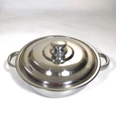 Nồi Lẩu Quai Tròn Inox Loại Dày - Hàng Việt Nam Sản Xuất