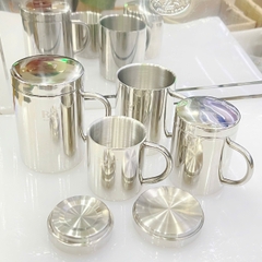 Ca Inox 304 2 Lớp Cách Nhiệt Có Nắp
