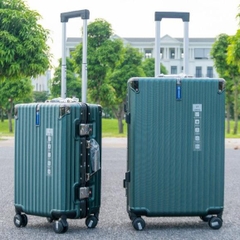 [Vali Hùng Phát] Vali Khung Nhôm 6007 Nhựa PC Cao Cấp - Khóa Sập - Khay Cốc & Móc Treo Tiện Lợi valik  hung
