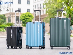 [Size28] Vali khung nhôm HÙNG PHÁT 6008 Nhựa PC Khóa Sập Có Khay Để Cốc Móc Treo Tiện Lợi