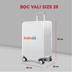 Vỏ Bọc Vali Trong Suốt, Túi Trùm Sakolug Bảo Vệ Vali Chống Bụi Bẩn, Trầy Xước Thời Trang Bảo Vệ Hành Lý Phụ Kiện