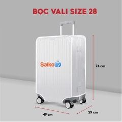 Vỏ Bọc Vali Trong Suốt, Túi Trùm Sakolug Bảo Vệ Vali Chống Bụi Bẩn, Trầy Xước Thời Trang Bảo Vệ Hành Lý Phụ Kiện