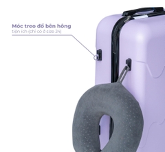 [Size 20] Vali kéo Hùng Phát 230 Nhựa Abs siêu nhẹ có khay để cốc, móc treo đồ tiện lợi
