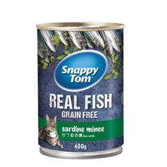Pate Mèo SNAPPY TOM Real Fish & Real Meat [Lon 400g]