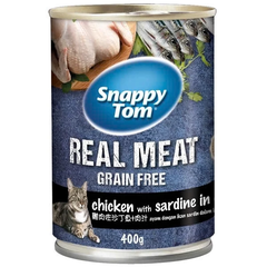 Pate Mèo SNAPPY TOM Real Fish & Real Meat [Lon 400g]