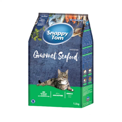 Hạt SNAPPY TOM Cho Mèo Topping Cá Cơm Sấy [Túi 1.5kg]