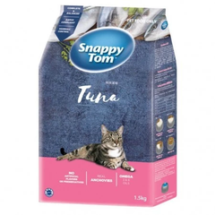Hạt SNAPPY TOM Cho Mèo Topping Cá Cơm Sấy [Túi 1.5kg]