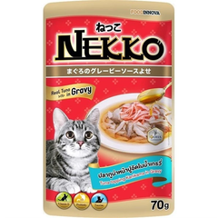 Pate Cho Mèo NEKKO Jelly/Gravy/Kitten Mousse, Creamy,... [Gói 70g]