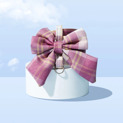 Dây Dắt Chó Mèo Nơ Caro