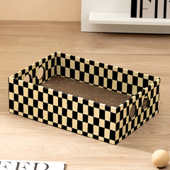 Hộp Cào Móng Cho Mèo, Ổ Cào Móng Carton, Bàn Cào Cao Cấp Hoạ Tiết Dễ Thương