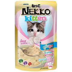 Pate Cho Mèo NEKKO Jelly/Gravy/Kitten Mousse, Creamy,... [Gói 70g]