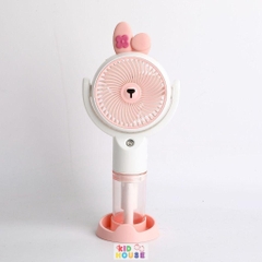 Quạt cầm tay mini capybara, kuromi, quạt sạc công nghệ cao turbo màn led, Quạt quạt tích điện để bàn nhỏ gọn