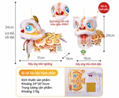 Đèn lồng múa lân phát sáng, đèn trung thu sư tử