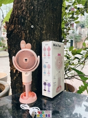 Quạt cầm tay mini capybara, kuromi, quạt sạc công nghệ cao turbo màn led, Quạt quạt tích điện để bàn nhỏ gọn
