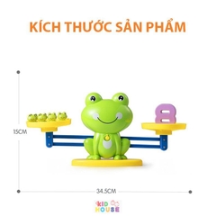 (Loại xịn) Bộ đồ chơi cân bằng toán học, ếch thăng bằng, đồ chơi giáo dục Montessori cho trẻ, cân thăng bằng trọng lượng