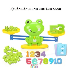 (Loại xịn) Bộ đồ chơi cân bằng toán học, ếch thăng bằng, đồ chơi giáo dục Montessori cho trẻ, cân thăng bằng trọng lượng